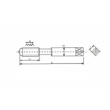 DIN371/376 나선형 플루트 기계 탭